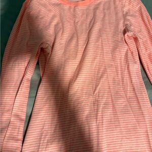 Striped coral Long Sleeve Shirt